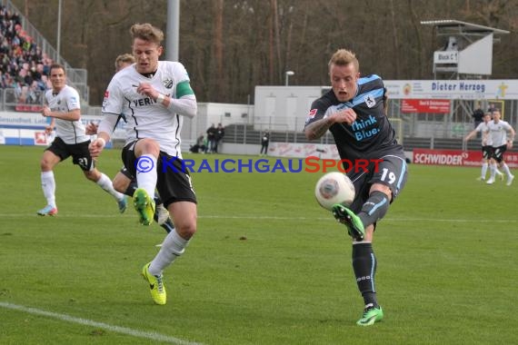 2. Bundesliga SV Sandhausen - TSV 1860 München Hardtwaldstadion Sandhausen 01.03.2014 (© Kraichgausport / Loerz)